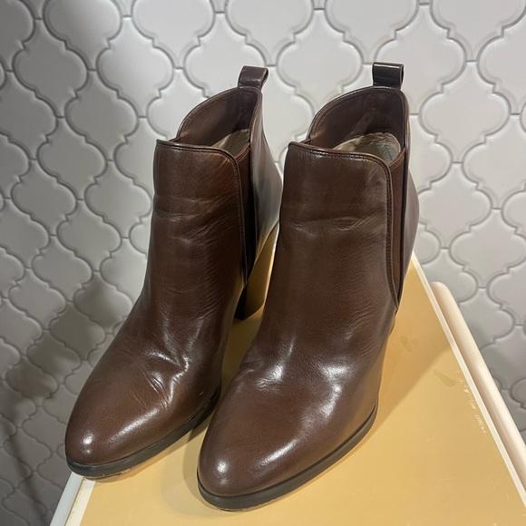 Michael Kors, brown heeled boots, size 10M - Picture 13 of 15